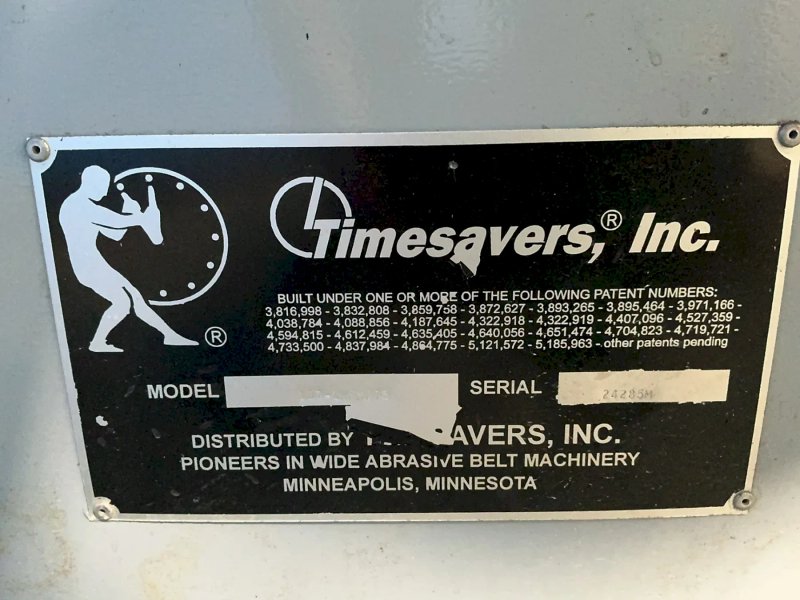 Timesavers Inc. 36”x50” Conveyor Belt Wide Belt Sander And Abrasive Finisher - 137-lmpm/75