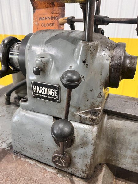 9" X 28" HARDINGE MODEL #DV-59/DSM-59 SECOND OPERATION TURRET ENGINE LATHE: STOCK #21133