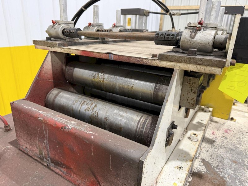 12" WIDE x .156" CHS MODEL #PTS-300-7-12 7 ROLL COIL STRAIGHTENER - PULL THROUGH: YOBRO #24164
