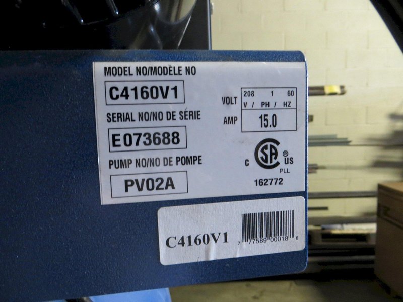 5 HP, Eagle Vertical Air Compressor, 60 Gallon Tank, 208/230 Volt, Single Phase