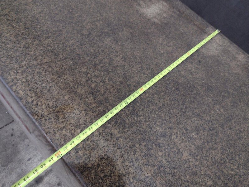 96" X 48" X 16" HERMAN GRANITE SURFACE PLATE W/ STAND: STOCK #23472