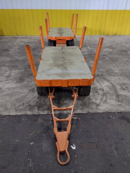 (2) 72" X 36" A STREICH &amp; BROS HEAVY DUTY FLAT BED TOW CARTS: STOCK #23688
