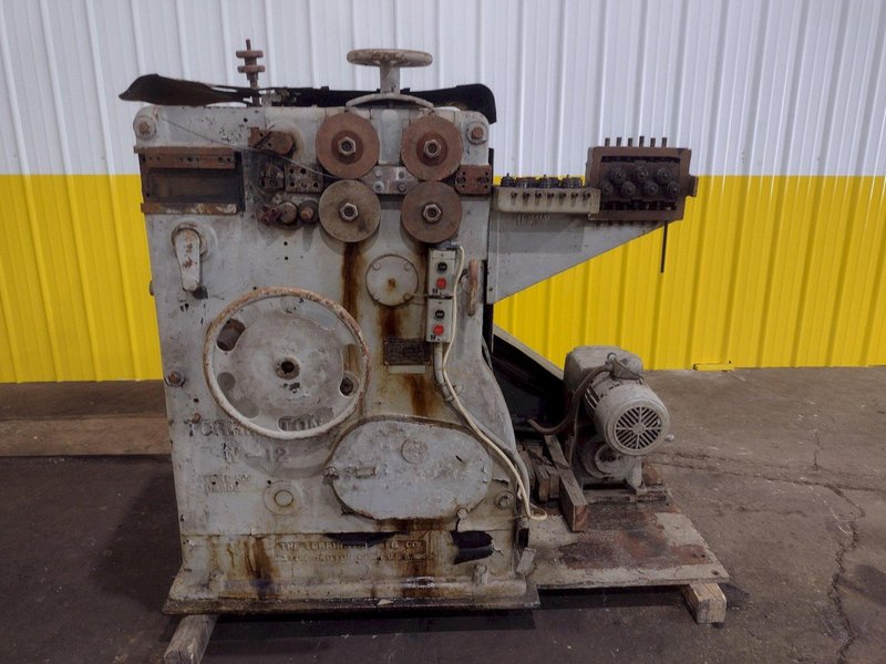 .148" x 2.75" COIL O.D. TORRINGTON MODEL #W12 SPRING COILER / COIL MAKING MACHINE: STOCK #18730