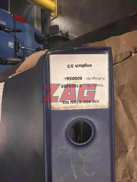Krauss Maffei Used KM 950/01 8100 MX Injection Molding Machine, 950 ton, 175 oz.