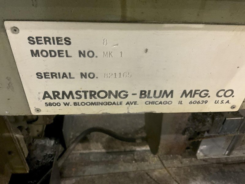 18" X 20" MARVEL SERIES 8 MARK I VERTICAL TILT-FRAME BAND SAW: STOCK #81606