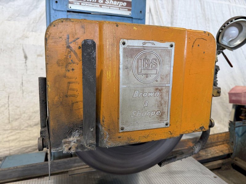 12" X 36" BROWN &amp; SHARPE 1236 MICROMASTER HYDRAULIC SURFACE GRINDER. STOCK # 0116923.