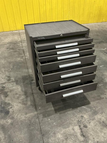7-DRAWER KENNEDY MODEL #297 ROLLING TOOLING CABINET / TOOL CART: YOBRO #26402