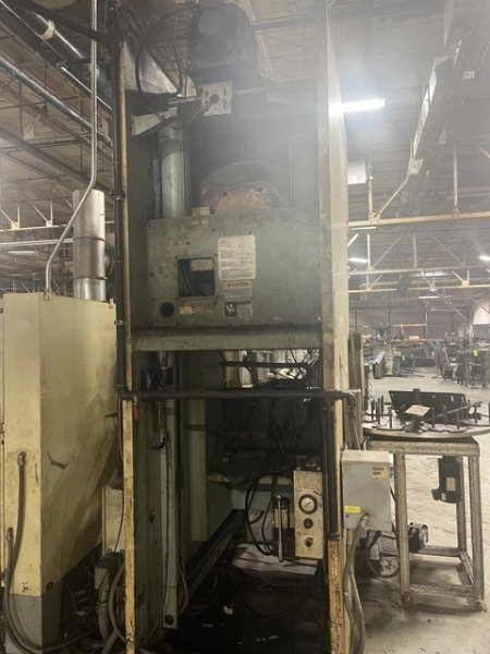 AIDA 121 TON SINGLE CRANK GAP FRAME PRESS, S/N CO411-0199, STOCK# 14220J