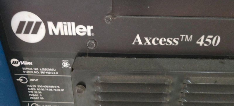 MILLER AXCESS 450 ARC WELDER USED