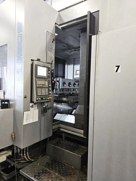 Toyoda FA1050S, Horizontal Machining Center, 2014 – Fanuc 31i-MB CNC Control, 1000 PSI TSC, CAT 50, Chip Blaster, Barnes Chip/Coolant Seperator, Low Hours