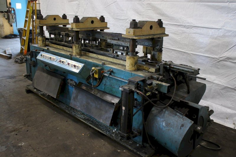50 TON TISHKEN 3 HEADED PRE PUNCH PRESS: STOCK #75278