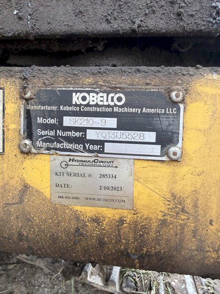 2013 KOBELCO SK210-9 EXCAVATOR W/ SPARE BUCKET. STOCK # 0429826