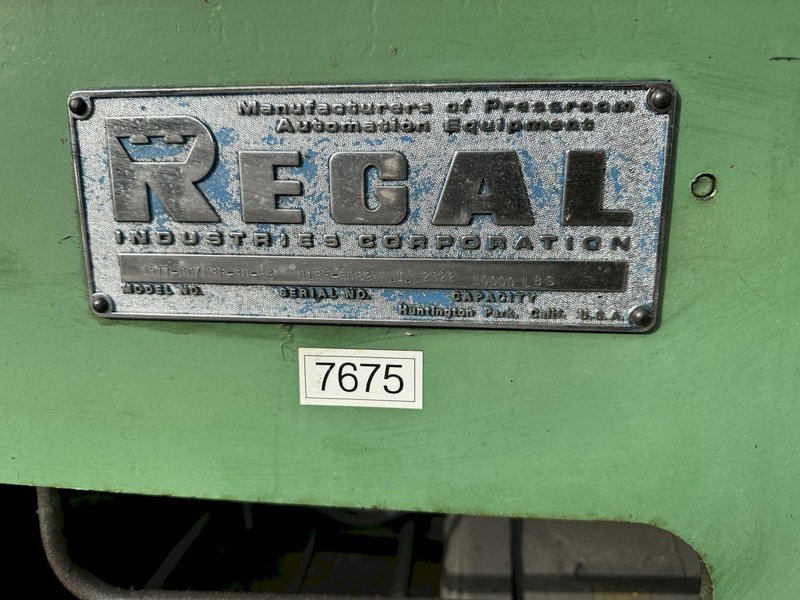 10,000 LB  X 30" REGAL COIL CRADLE &amp; STRAIGHTENER:  STOCK#77222