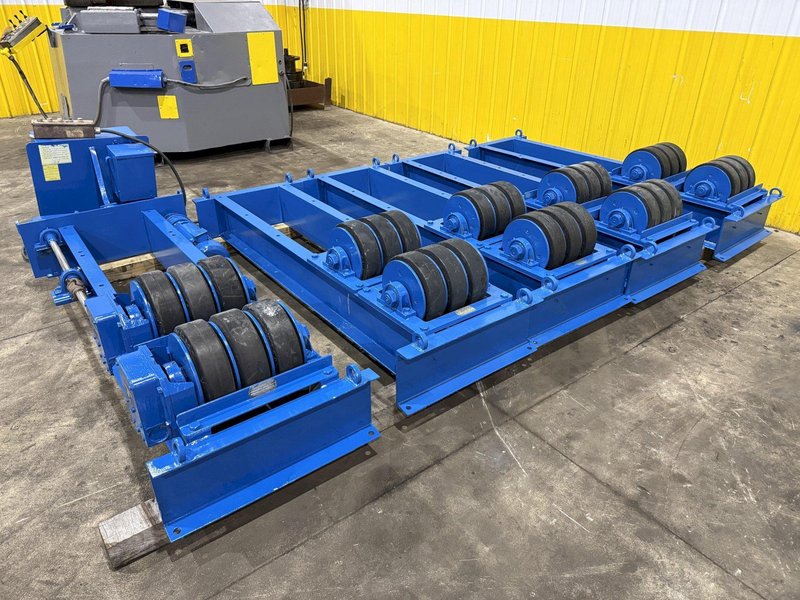 40 TON (80,000 LBS) ARONSON POWERED TANK TURNING ROLLS, 1 DRIVE &amp; 3 IDLERS: YOBRO #26164