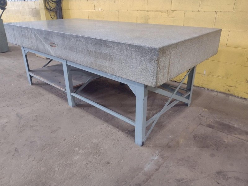 8' X 4' X 10" CHALLENGE PRECISION LAYOUT INSPECTION GRANITE TABLE: STOCK #23813