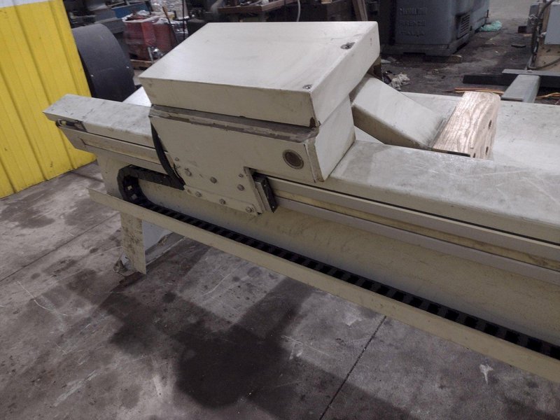 6" HIGH X 14" WIDE WEINIG DIMTER  OPTICUT MODEL #S75 CROSS-CUT AUTOMATIC WOOD SAW, NEW 2003: STOCK #22923