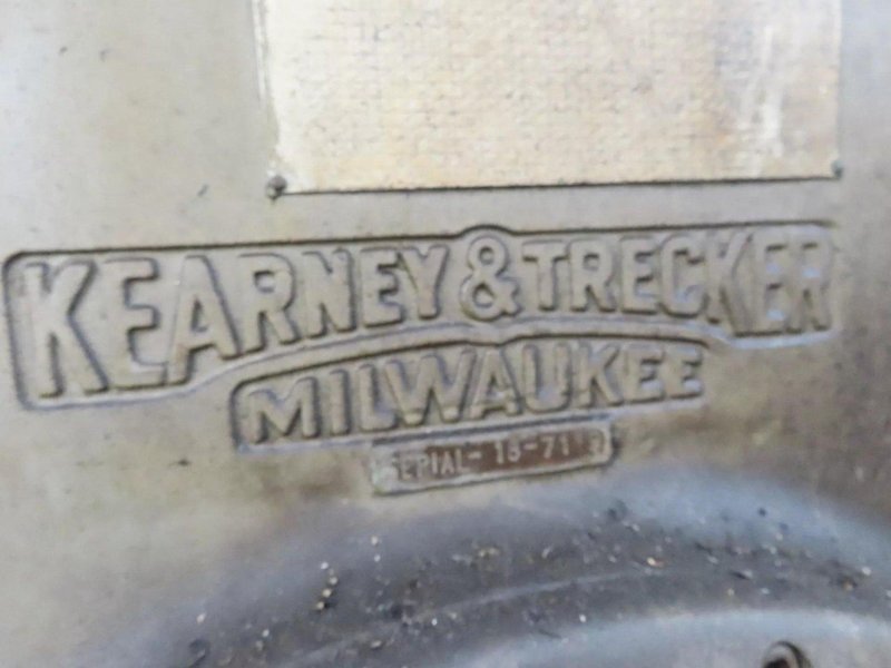 KEARNEY &amp; TRECKER #4CK VERTICAL MILL. STOCK # 0217626.