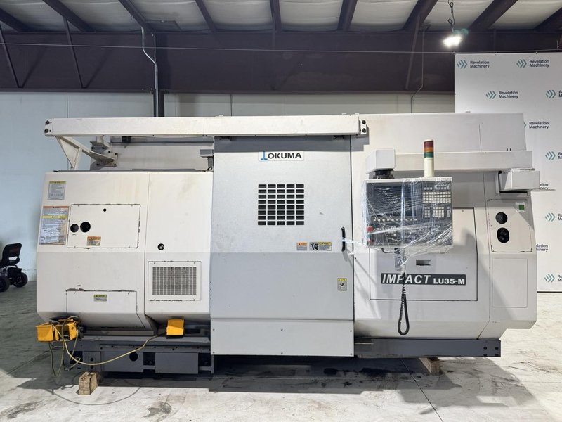 Okuma Impact LU35-M CNC Lathe, 2013 – 4-Axis, Live Tool, Very Clean