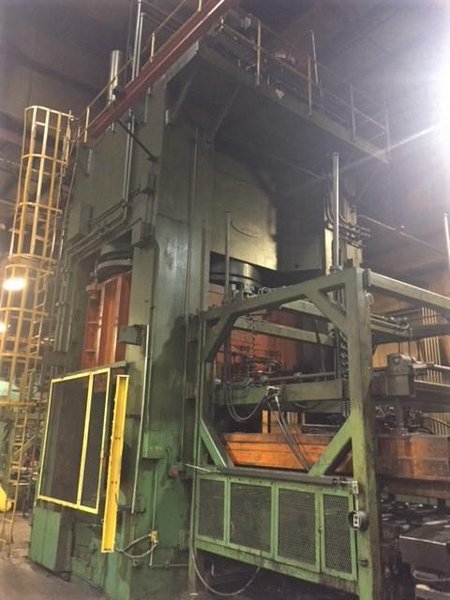 4000 TON DANLY H-4000-92-84 STRAIGHT SIDE HYDRAULIC PRESS. STOCK # 0679224