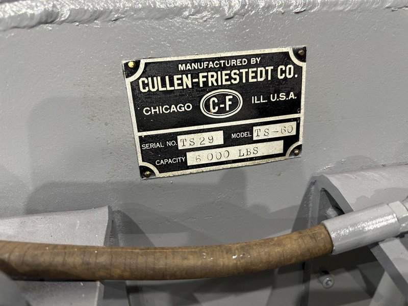 6000 LB CULLEN FRIESTEDT TAIL STOCK WELDING POSITIONER: STOCK #77405