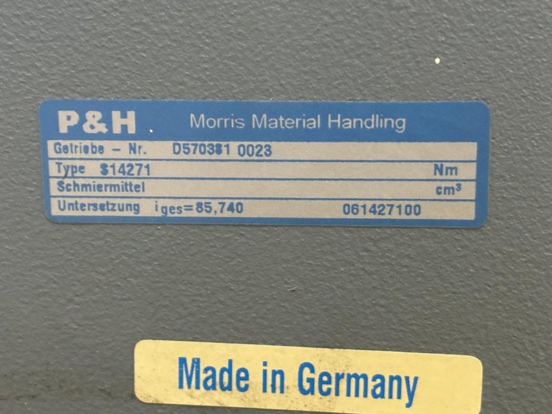 2 TON P&amp;H "HEVI-LIFT SERIES M" POWERED CABLE HOIST WITH POWER TROLLEY: STOCK #17098
