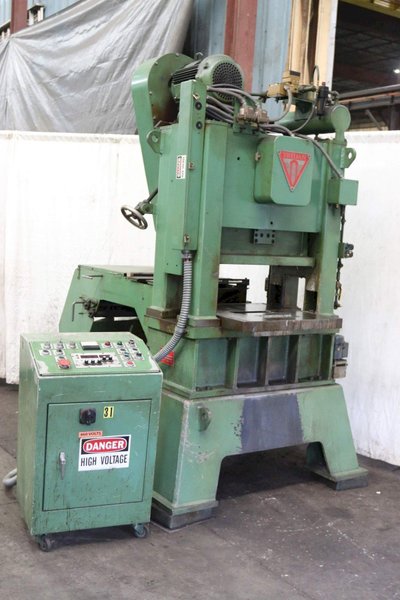 45 TON TRIDAN MODEL #RLB45E-30-22-4 FIN PRESS LINE: STOCK #69992