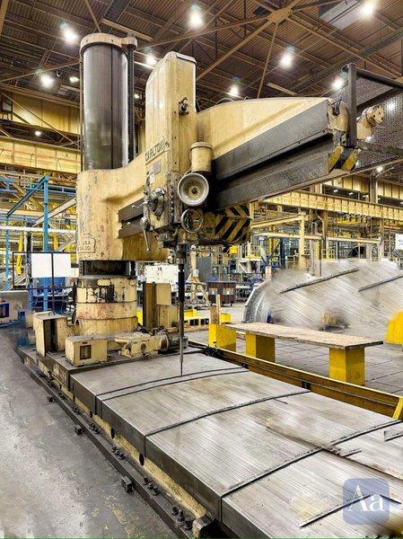 12' X 26" CARLTON MODEL #5A TRAVELING BASE RADIAL ARM DRILL: STOCK #21125