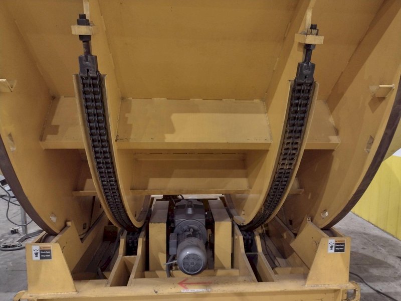 100,000 LBS BUSHMAN MODEL #MR9604 POWERED UPENDER / COIL FLIPPER WITH ROTATION: YOBRO #24612