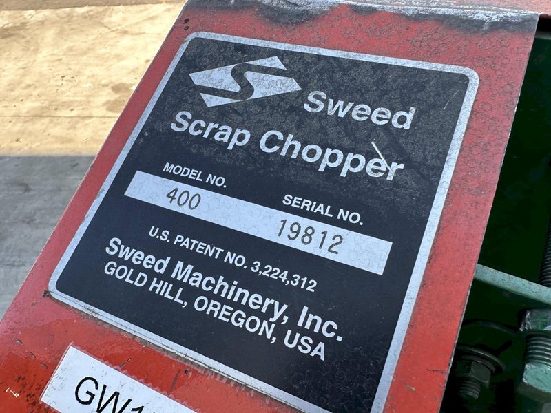 SWEED MODEL 400AC SCRAP CHOPPER: STOCK #77267