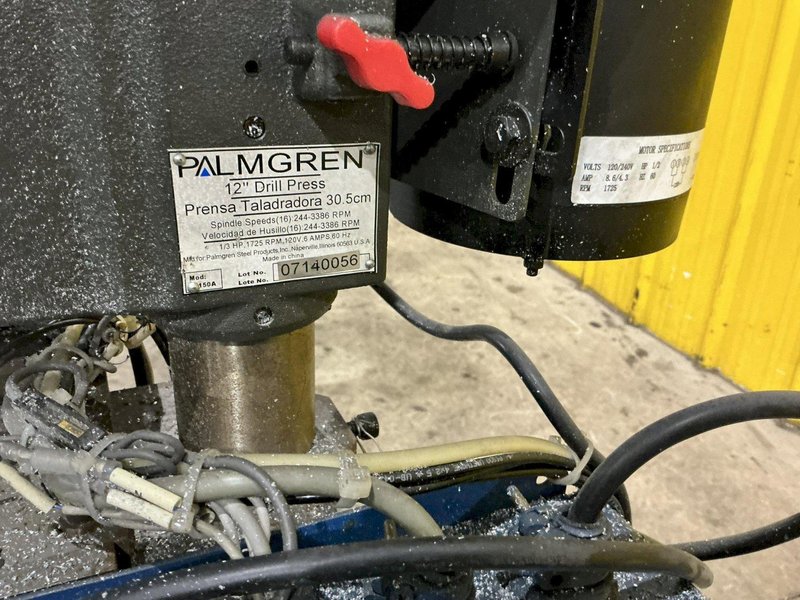 1/3 HP PALMGREN MODEL #150A BENCH TOP DRILL PRESS, 120 VOLT: YOBRO #25814