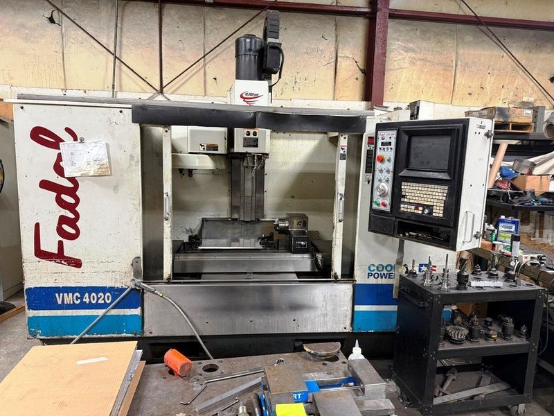 FADAL VMC 4020 CNC VERTICAL MACHINING CENTER WITH 4TH AXIS ROTARY TABLE
