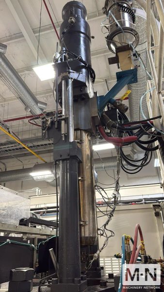 220 TON 13.7 OZ JSW MODEL JT220REIII VERTICAL CLAMP INJECTION MOLDING MACHINE MFG 2003