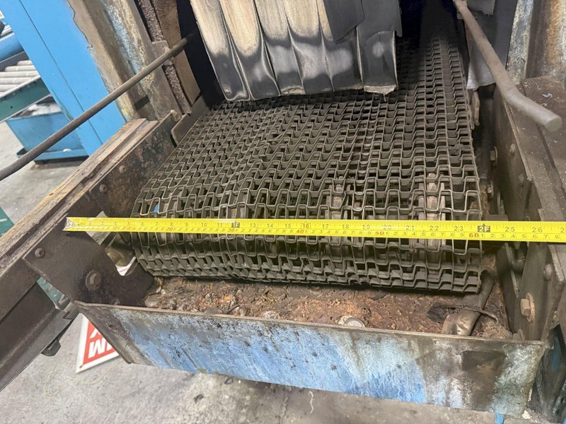 24" x 24" RANSOHOFF 3-STAGE STEEL MESH CONVEYOR PASS THROUGH PARTS WASHER: YOBRO #24301