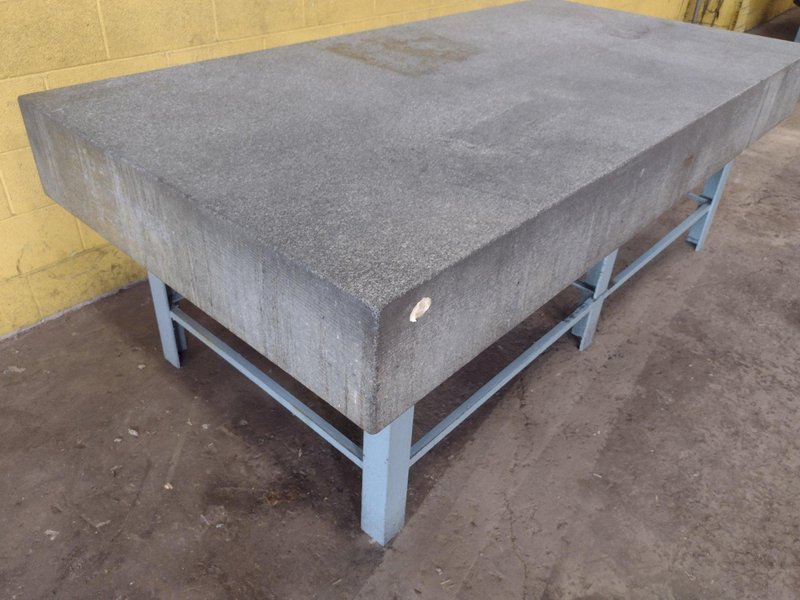 8' X 4' X 10" CHALLENGE PRECISION LAYOUT INSPECTION GRANITE TABLE: STOCK #23807