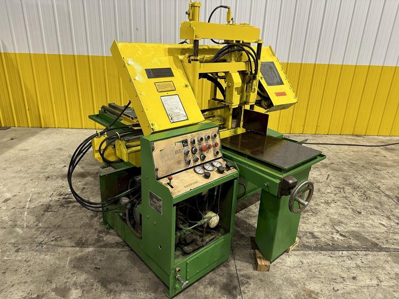 10" X 17" WF WELLS MODEL #W-10-2U AUTOMATIC HORIZONTAL DUAL POST BAND SAW: STOCK #21759