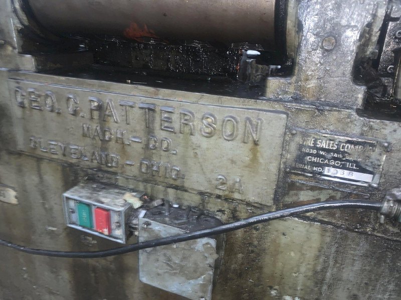 1/4" GEO C PATTERSON MODEL # 2A WIRE STRAIGHTENER &amp; CUT-OFF: STOCK #12444