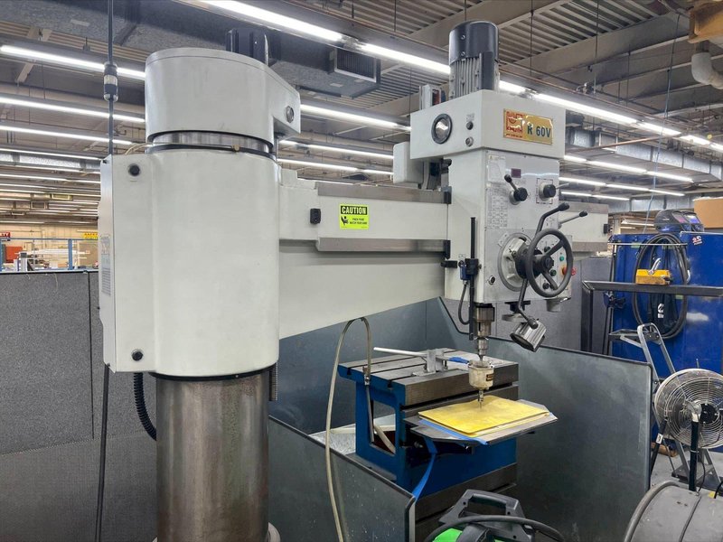 12″ Knuth R60V Radial Drill, 2014 – Tooling Available