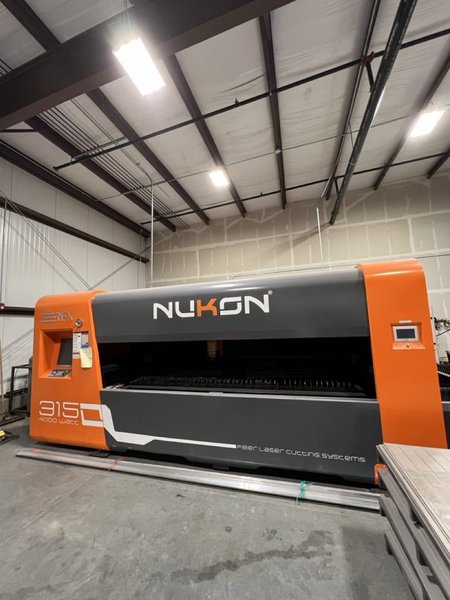 4000 Watt Nukon REX315 GX Fiber Laser, 2022 – 5’x10′ Table,  Dust Collector, Chiller
