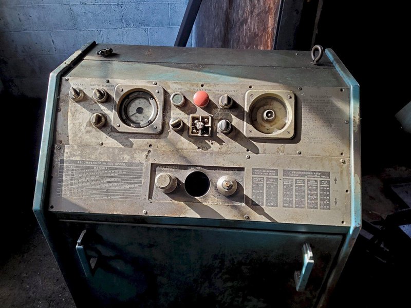 15" x 20" MARVEL MODEL 15A4/M1 HORIZONTAL BAND SAW. STOCK #0104223.