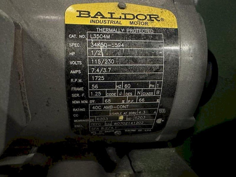 1/2 HP SWEED MACHINERY INC METAL BANDING SCRAP CHOPPER 110V: STOCK #22666