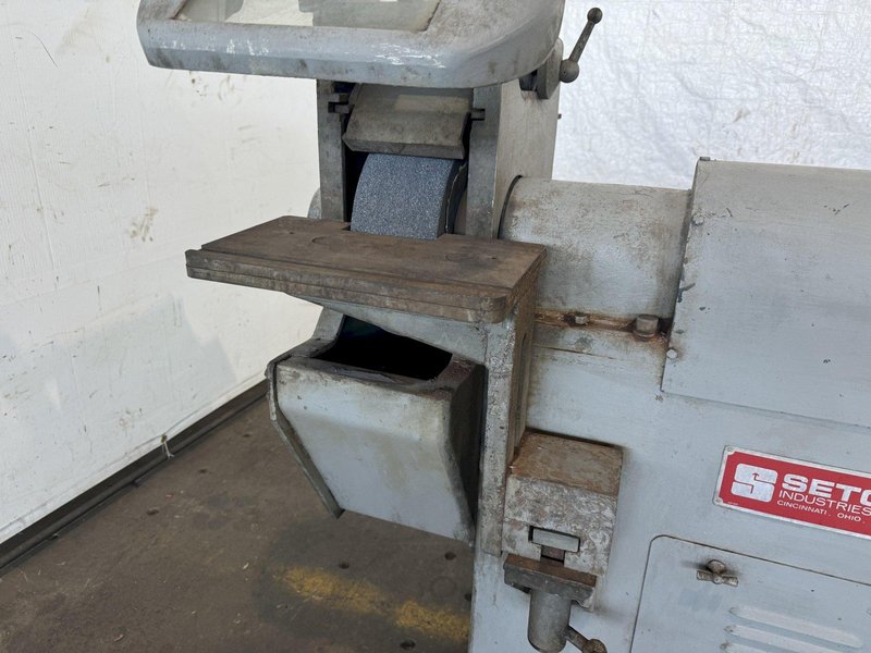 18" SETCO MODEL SPL DOUBLE END PEDESTAL GRINDER. STOCK #0892924