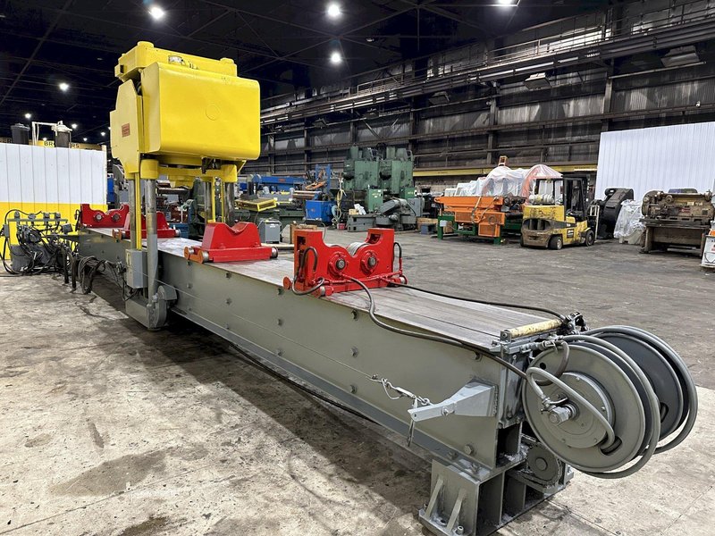 400 TON X 30' DRILCO TRAVELING HEAD HYDRAULIC STRAIGHTENING PRESS: STOCK #24953