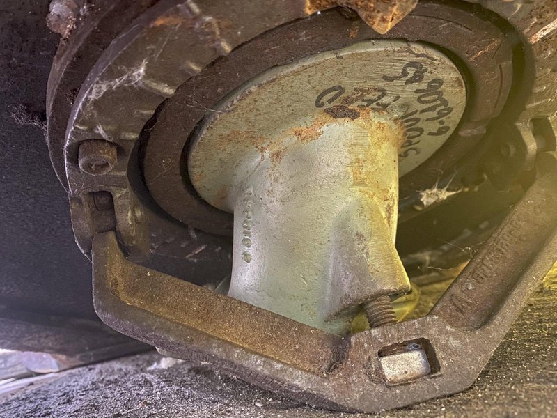 25 HP PANGBORN ROTOBLAST SHOT BLAST WHEEL WITH TOSHIBA MOTOR, 2 AVAILABLE: STOCK #14561