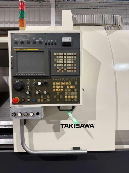 Takisawa EX-122 CNC Turning Center – 21″ Chuck, 7.87″ Big Bore, Long Bed Lathe