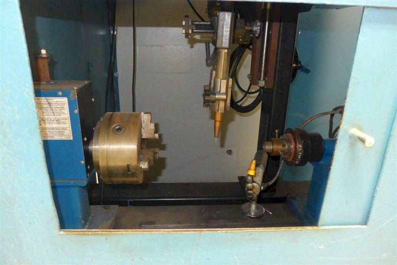 12" ITW WELDING AUTOMATION LATHE, WITH MILLER WELD CONTROLLER &amp; MILLER XMT 304 SERIES ARC WELDER: YOBRO #24402