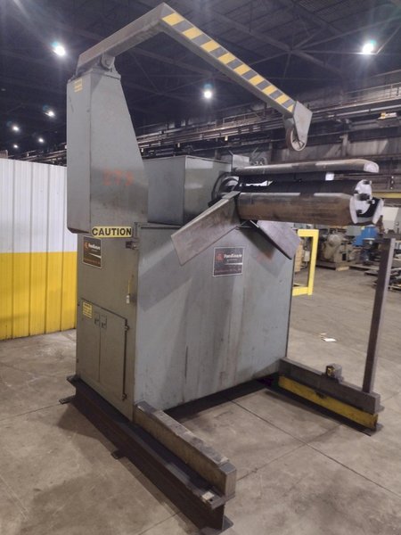 20,000 LBS X 36" FEEDLEASE MODEL #PR-20M-36 MOTORIZED UNCOILER COIL REEL : YOBRO #24895