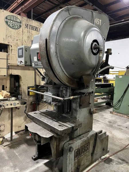 BLISS 45 TON OBI PRESS, STOCK# 14183J
