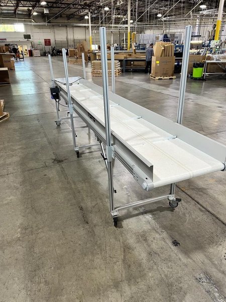 (3) 15′ x 2.5′ Cleated Belt Incline Conveyor, 2022