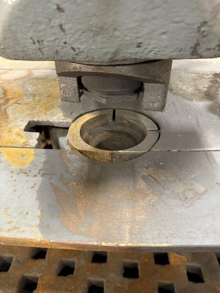 150 TON WHITNEY MODEL 7150AX12 PORTABLE HYDRAULIC FLANGE PUNCH &amp; HYDRAULIC UNIT: YOBRO #24684