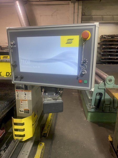 5' 6" x 21'6" ESAB MODEL #COMBIREX DX3000 GANTRY STYLE PLASMA CUTTING MACHINE: STOCK #16510